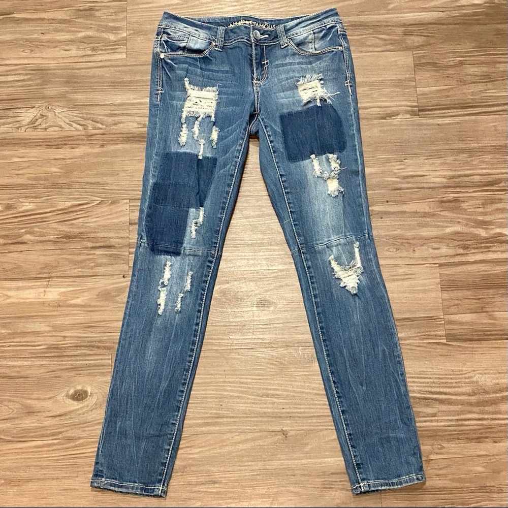 Almost Famous Distressed Skinny Jeans